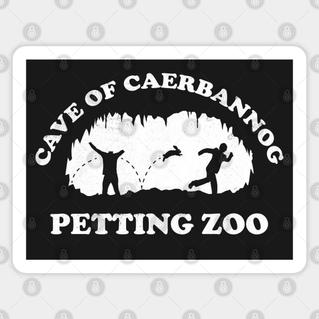 Cave of Caerbannog Petting Zoo Sticker by bryankremkau